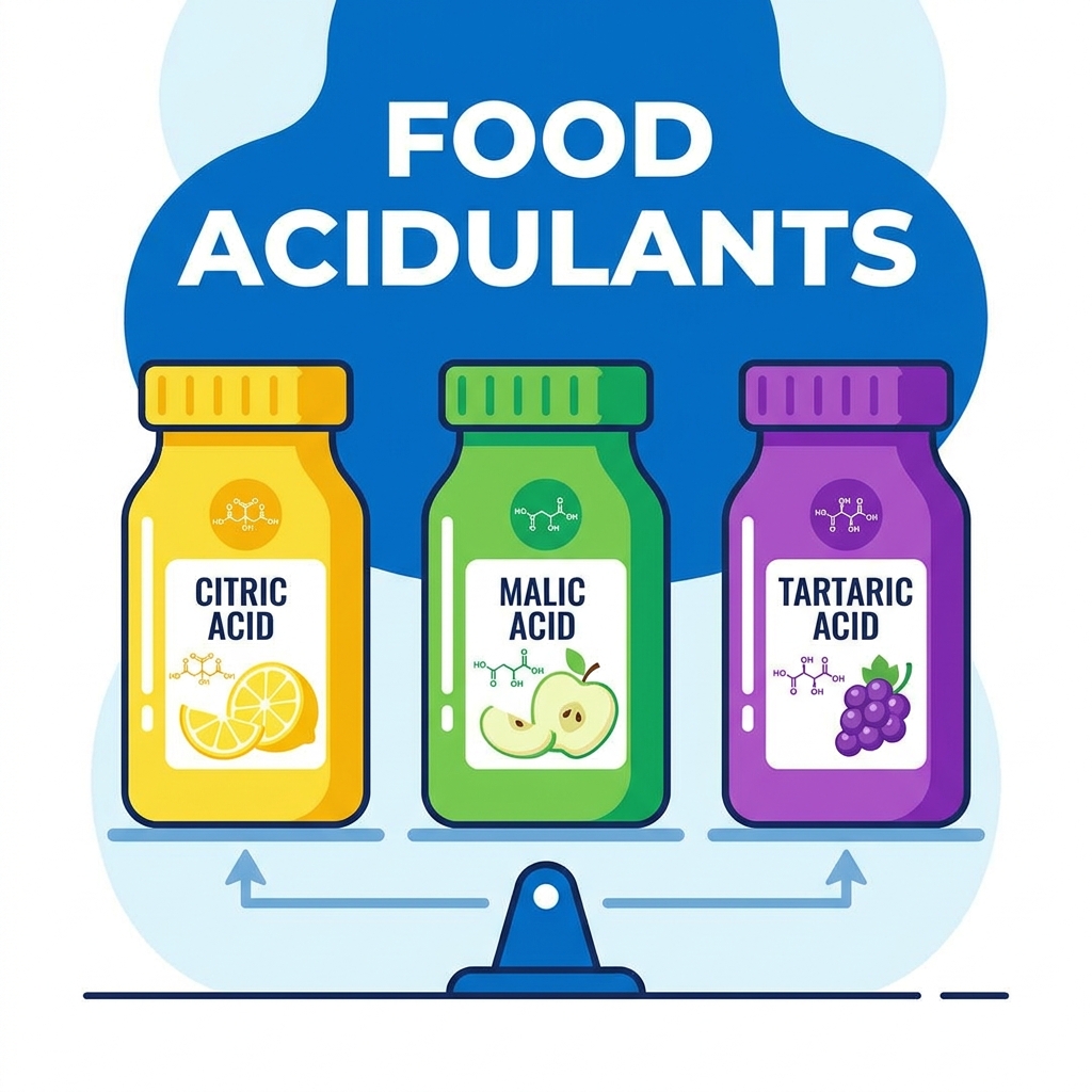 Citric Acid, Malic Acid, and Tartaric Acid: A Food Acidulant Comparison